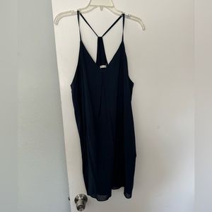 Alice and Olivia Navy Racerback slip dress. Size L